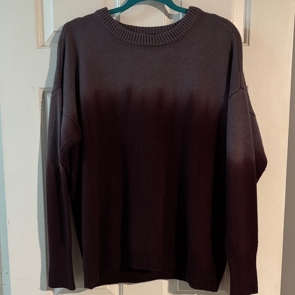 Simply Vera Vera Wang Ombre Sweater - Black and Brown